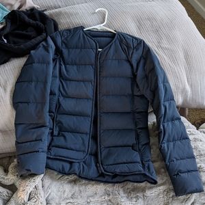 Lululemon just enough puff down cropped jacket